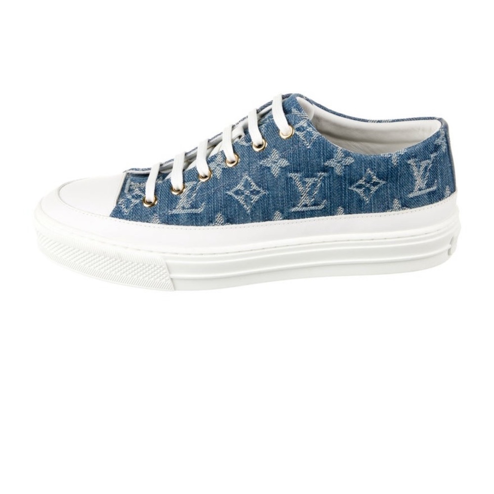 Louis Vuitton monogram denim sneakers